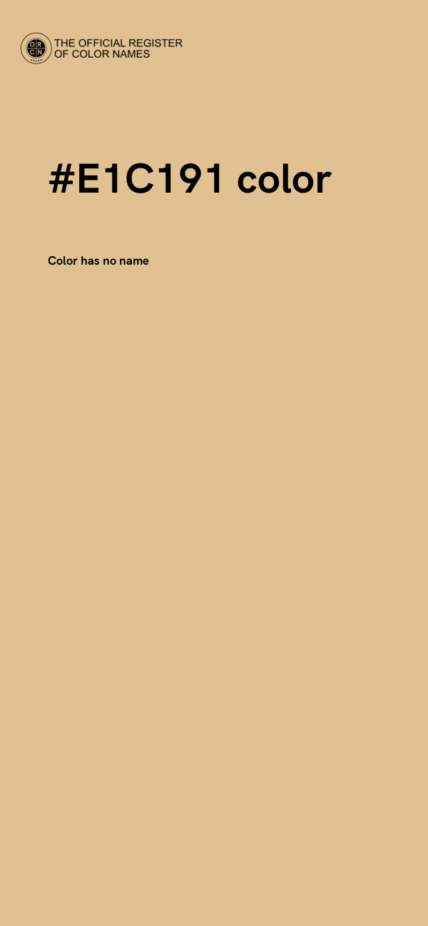 #E1C191 color image