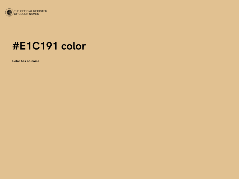 #E1C191 color image