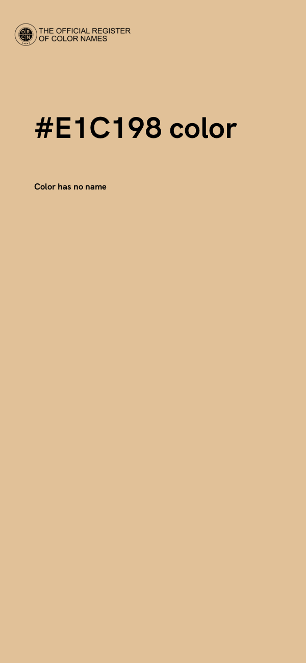 #E1C198 color image