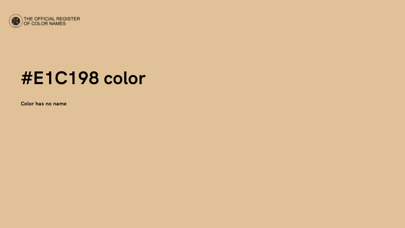 #E1C198 color image