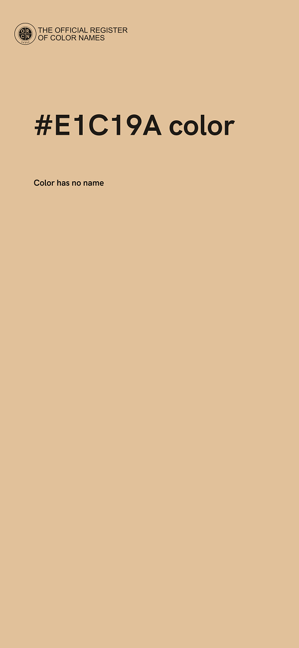 #E1C19A color image