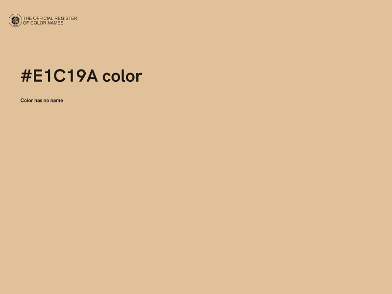#E1C19A color image