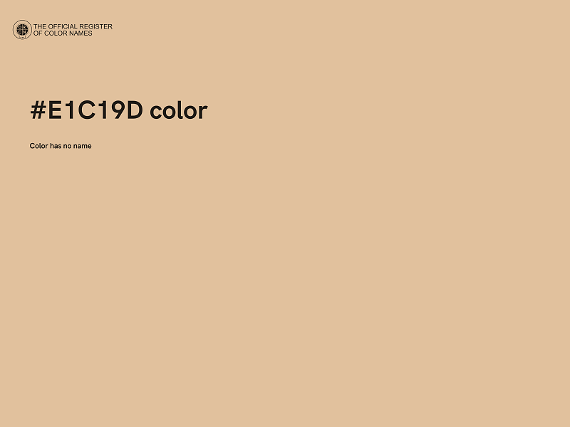 #E1C19D color image