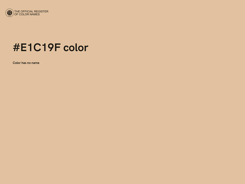 #E1C19F color image