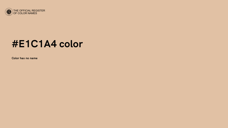 #E1C1A4 color image