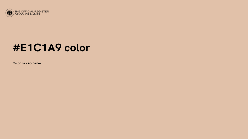#E1C1A9 color image