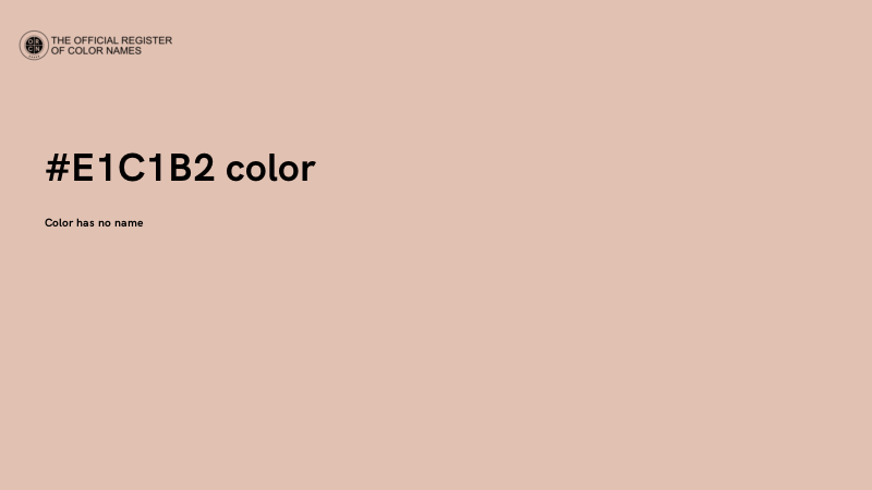 #E1C1B2 color image
