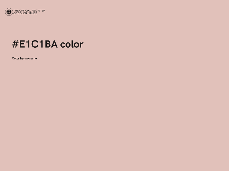 #E1C1BA color image