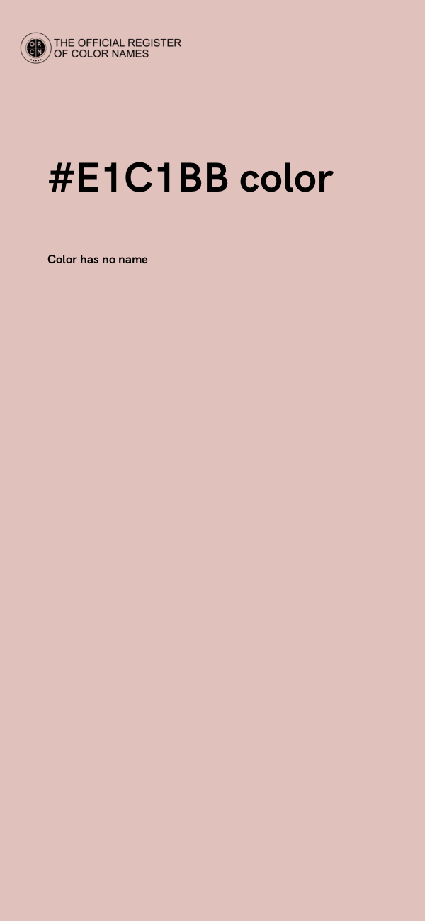 #E1C1BB color image