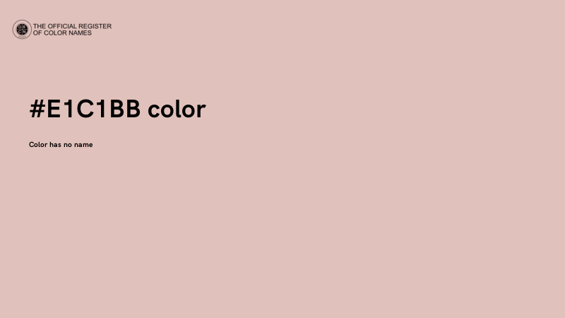 #E1C1BB color image