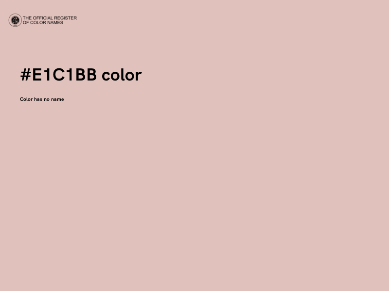 #E1C1BB color image