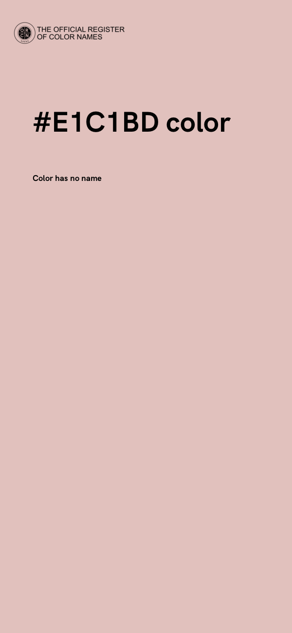 #E1C1BD color image