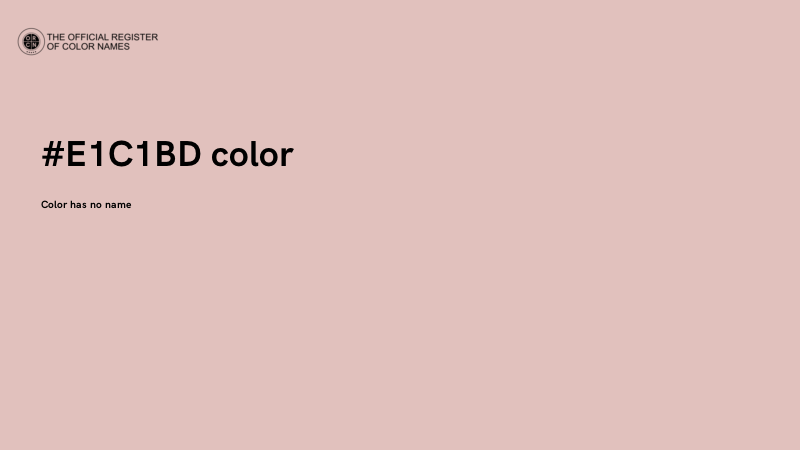 #E1C1BD color image