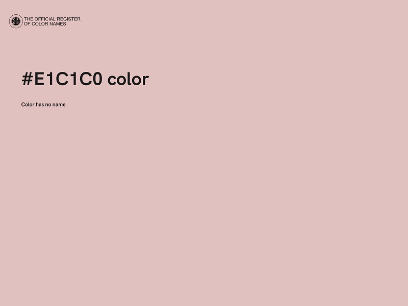 #E1C1C0 color image