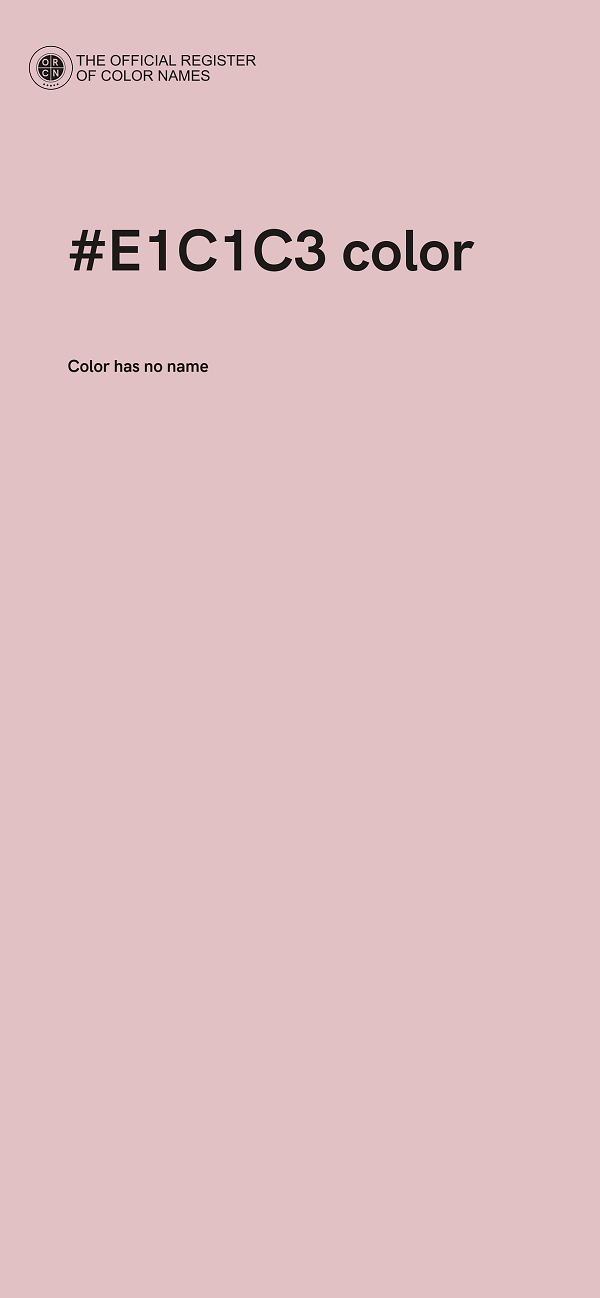 #E1C1C3 color image