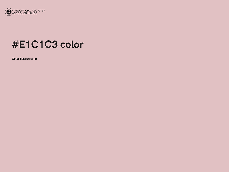 #E1C1C3 color image