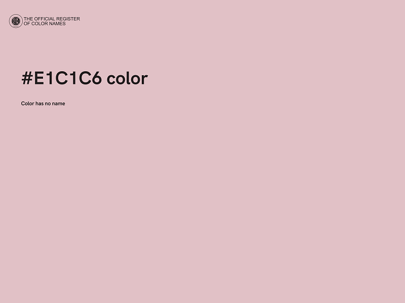 #E1C1C6 color image