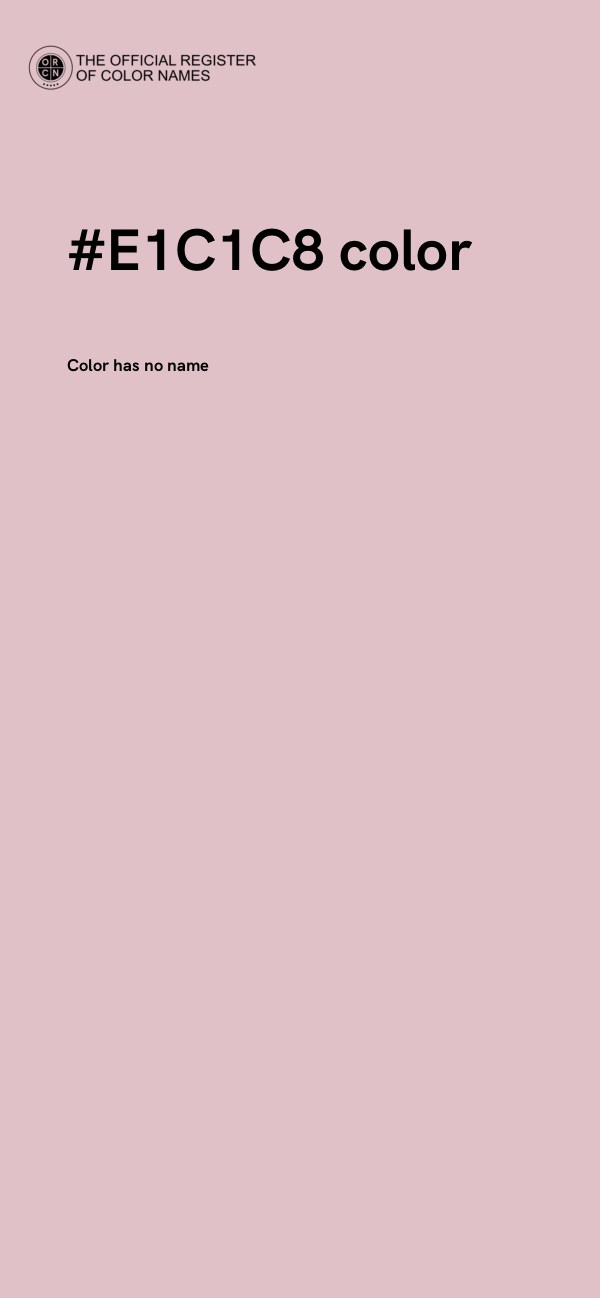 #E1C1C8 color image