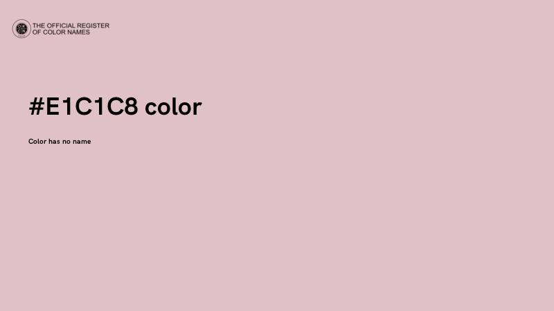 #E1C1C8 color image