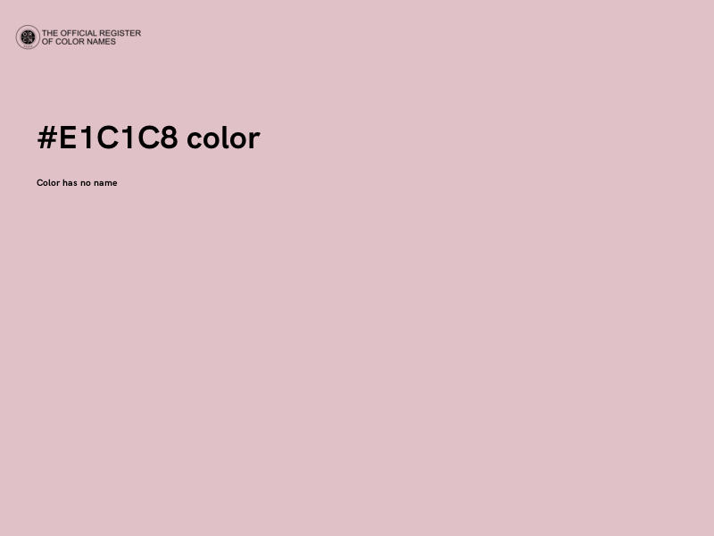 #E1C1C8 color image