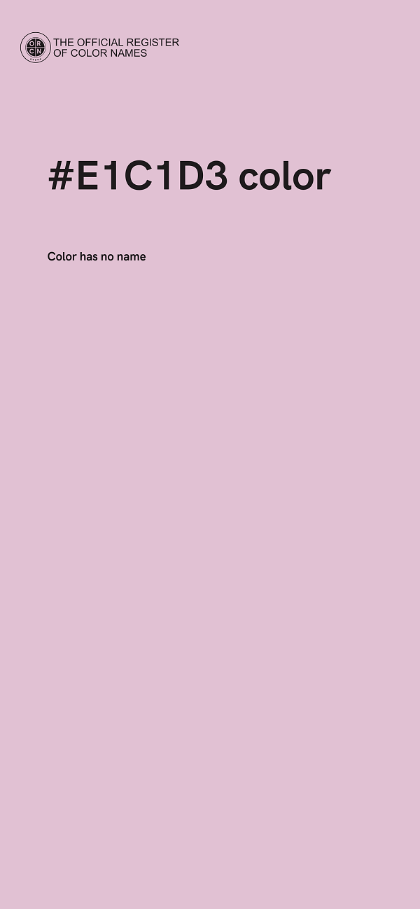 #E1C1D3 color image