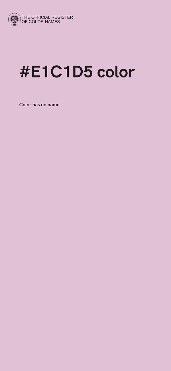 #E1C1D5 color image