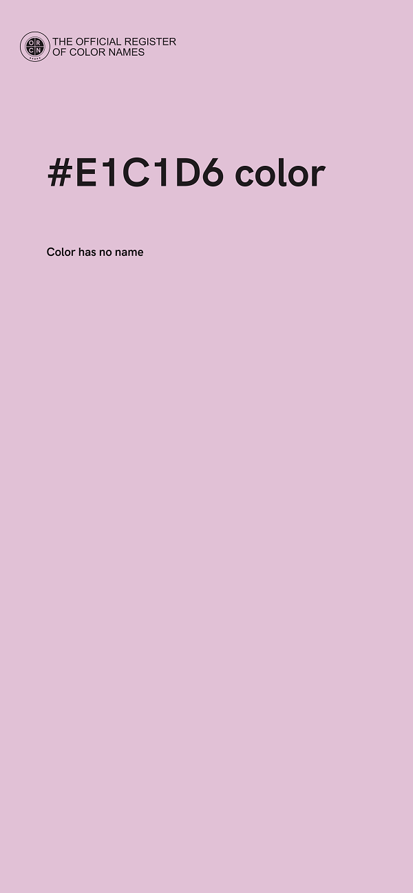 #E1C1D6 color image