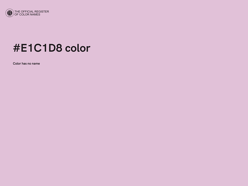 #E1C1D8 color image