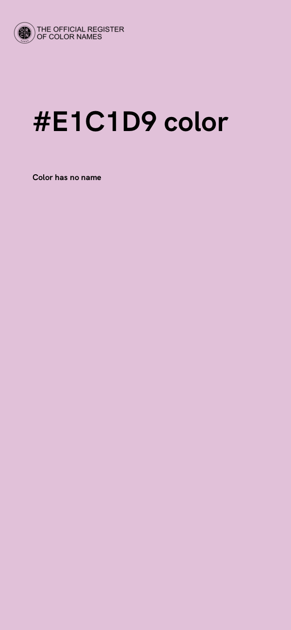 #E1C1D9 color image