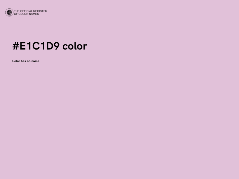 #E1C1D9 color image
