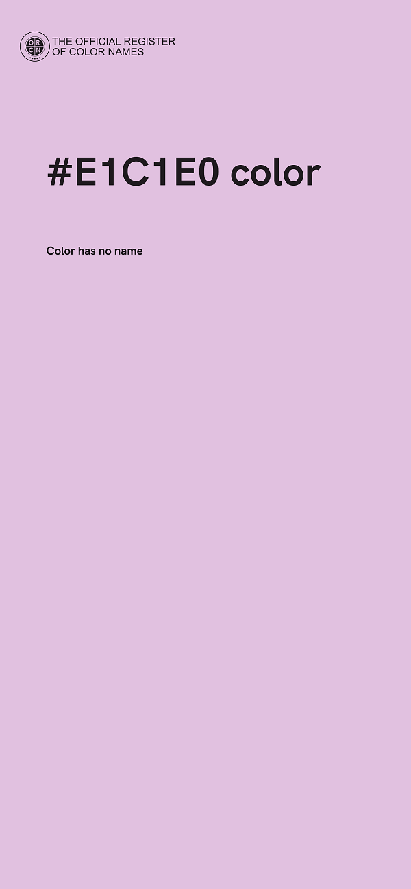 #E1C1E0 color image