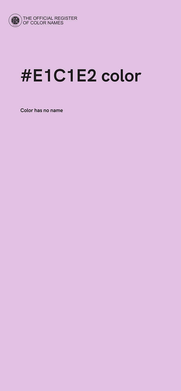 #E1C1E2 color image
