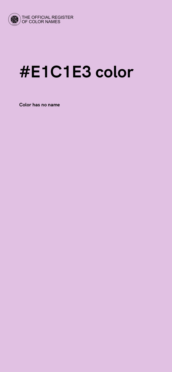 #E1C1E3 color image