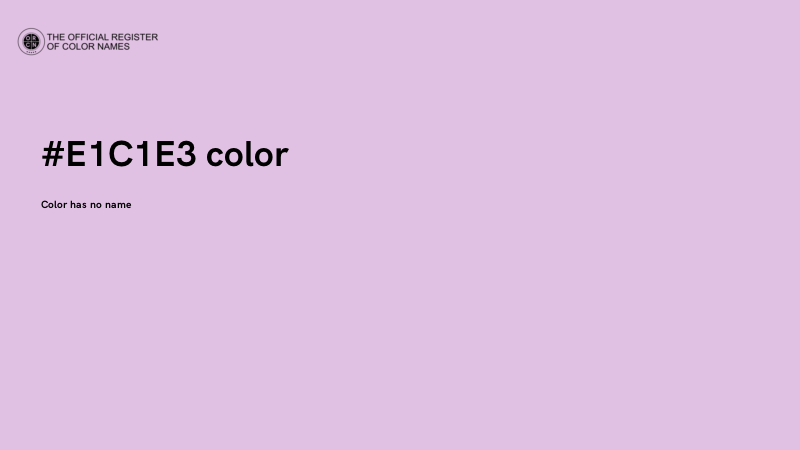 #E1C1E3 color image
