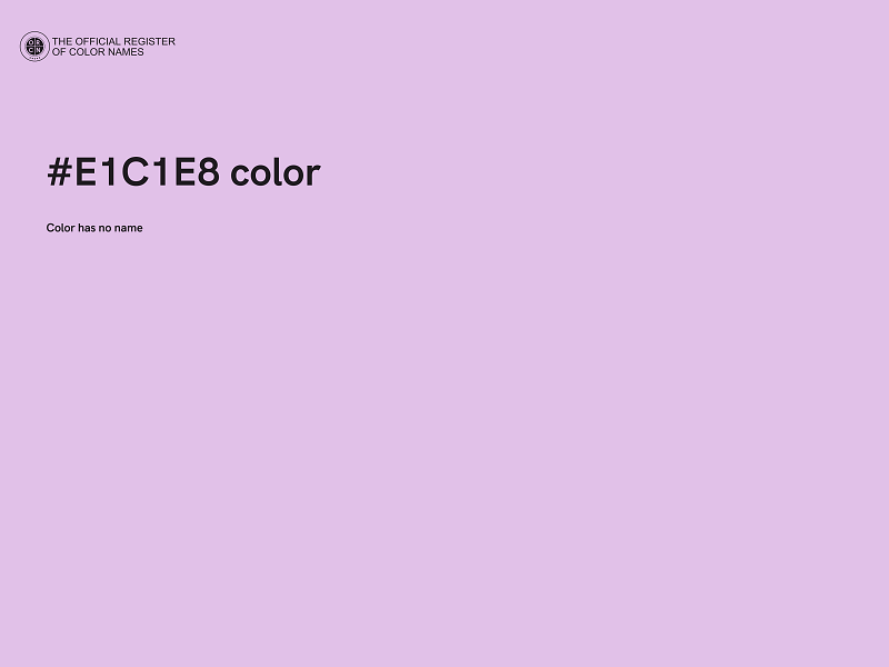 #E1C1E8 color image