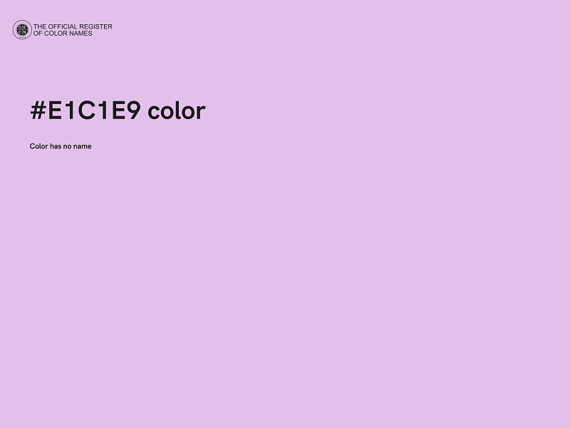 #E1C1E9 color image