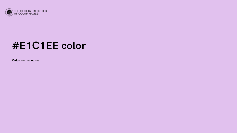 #E1C1EE color image