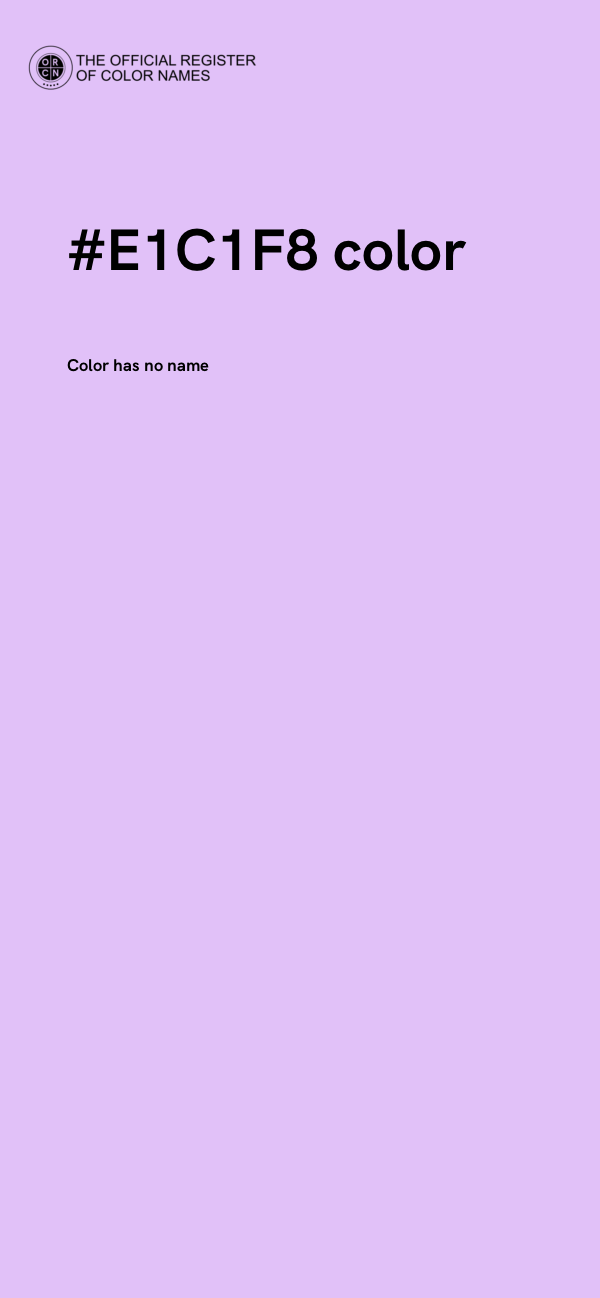#E1C1F8 color image