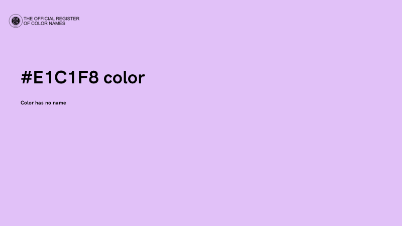 #E1C1F8 color image