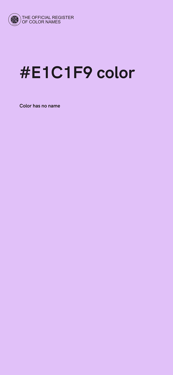 #E1C1F9 color image