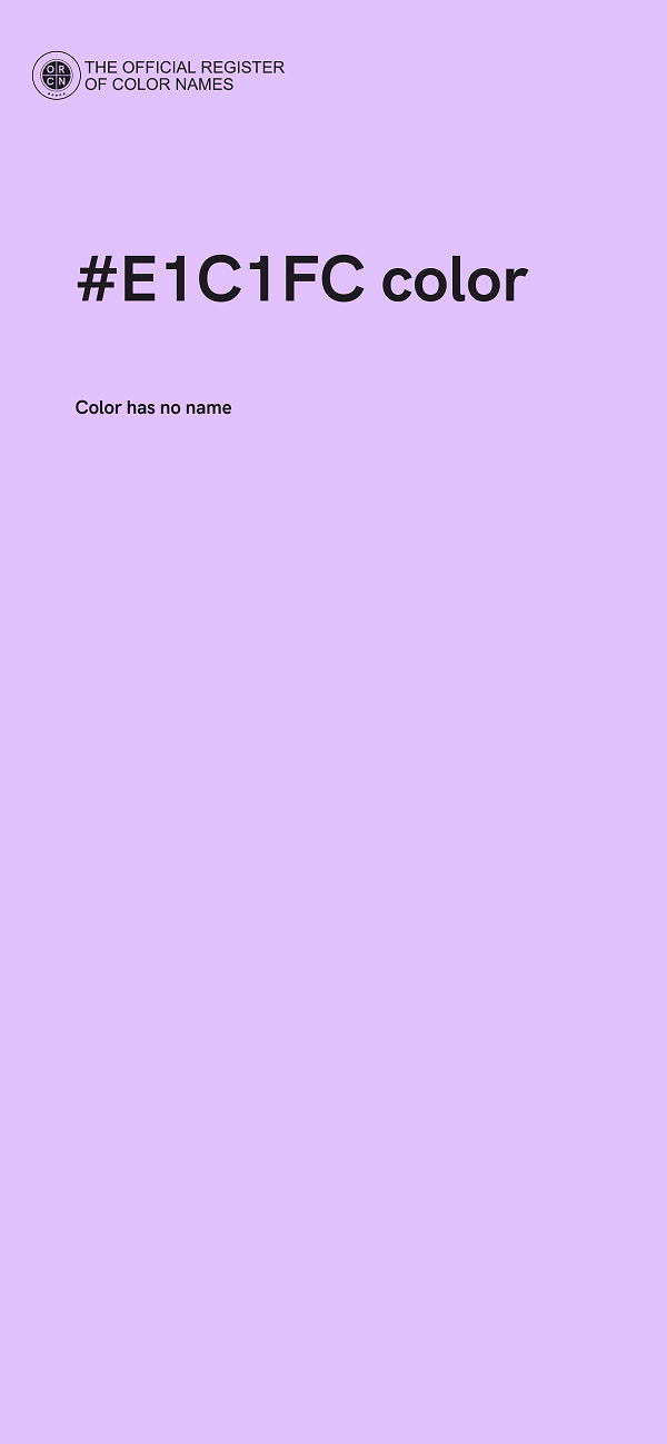 #E1C1FC color image