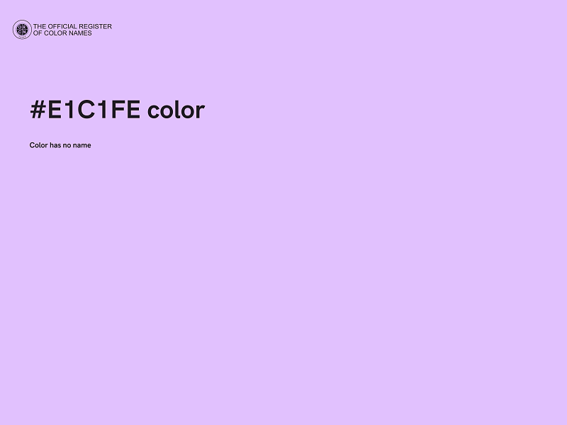 #E1C1FE color image