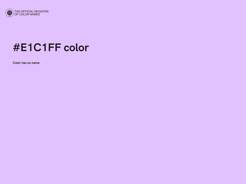 #E1C1FF color image