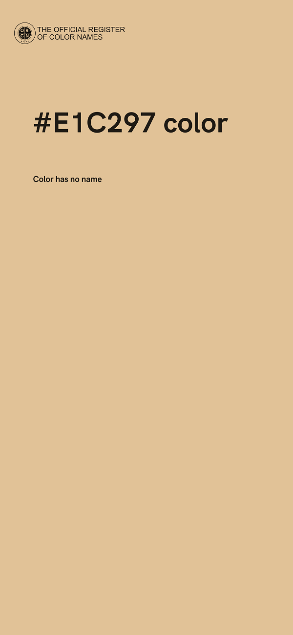 #E1C297 color image