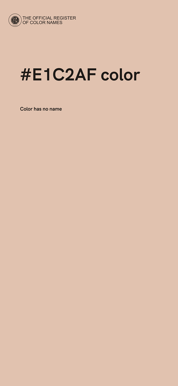 #E1C2AF color image
