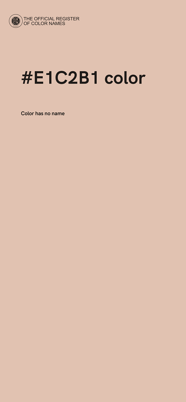 #E1C2B1 color image