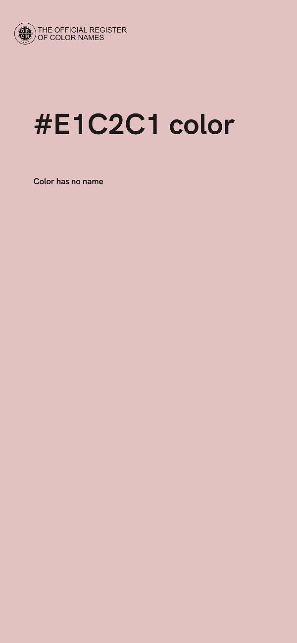 #E1C2C1 color image