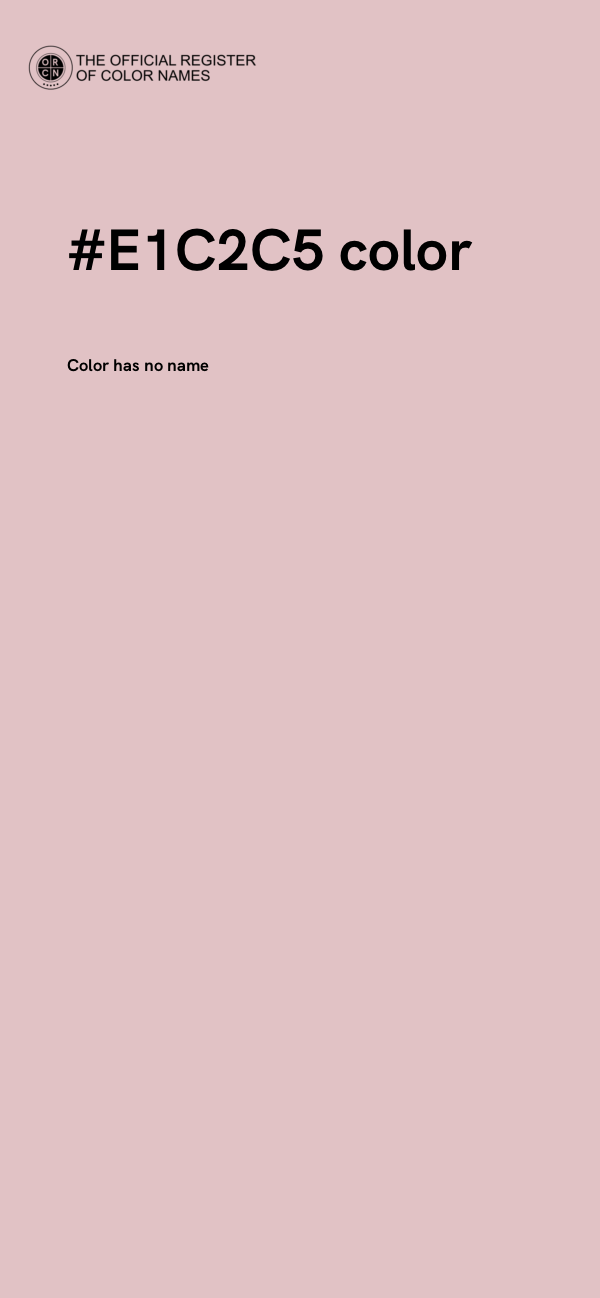 #E1C2C5 color image