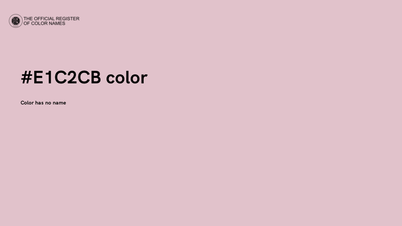 #E1C2CB color image