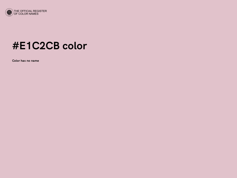 #E1C2CB color image